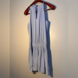 EUC Ramy Brook Silk Flowy Skirt Dress One Piece in Baby Blue Size M
